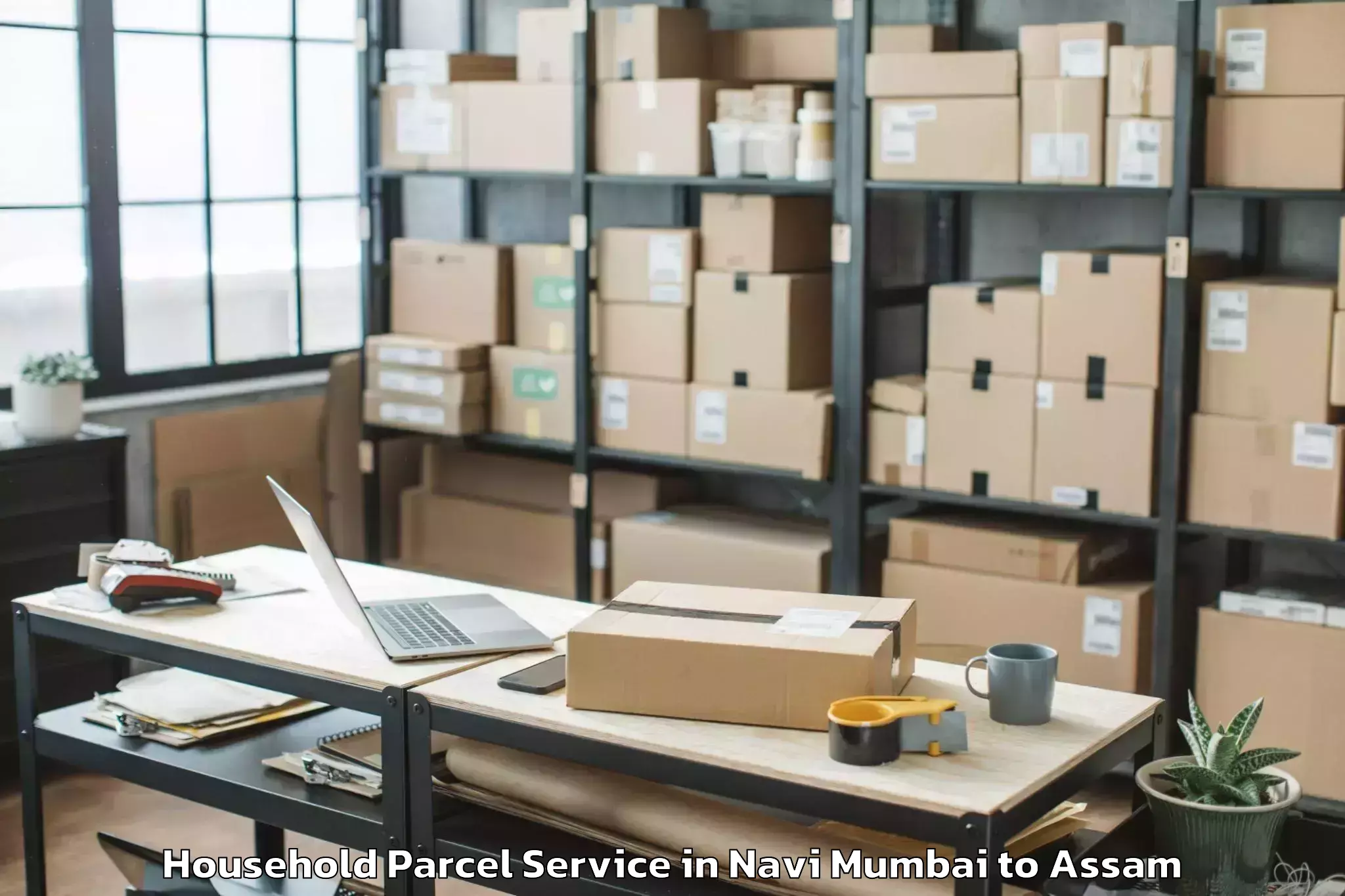 Affordable Navi Mumbai to Silapathar Household Parcel